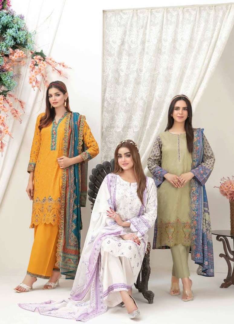LEEN New Embroidered Digital Printed Lawn Shahid Tawakkal